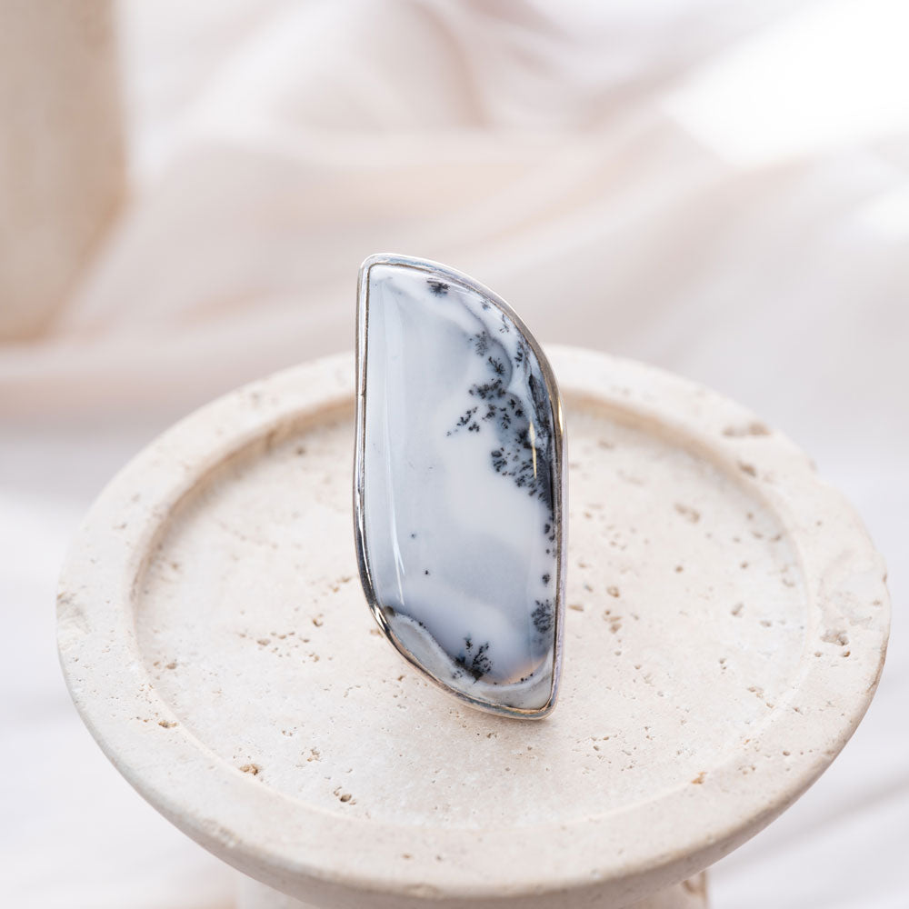 Dendritic Opal(デンドリティックオパール)天然石 リング指輪