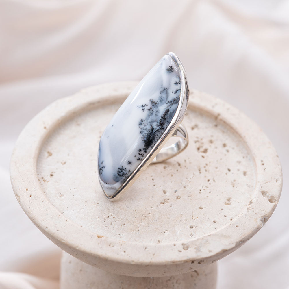 Dendritic Opal(デンドリティックオパール)天然石 リング指輪