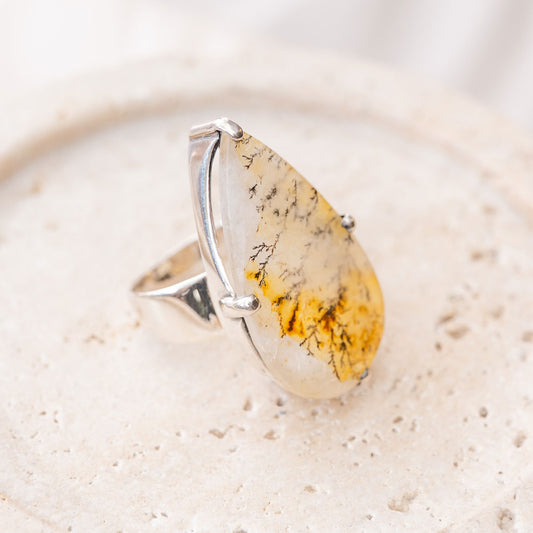 Dendritic(デンドリティックオパール)天然石 リング指輪