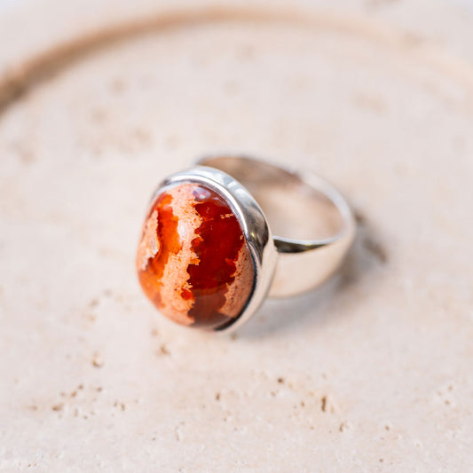Fire Opal(ファイアオパール)リング 天然石