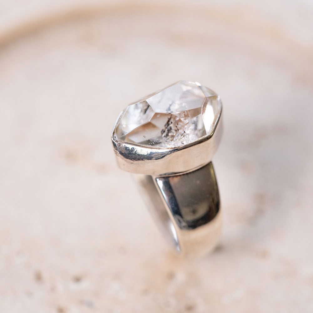 Herkimer Diamond(ハーキマーダイヤモンド)天然石 リング指輪