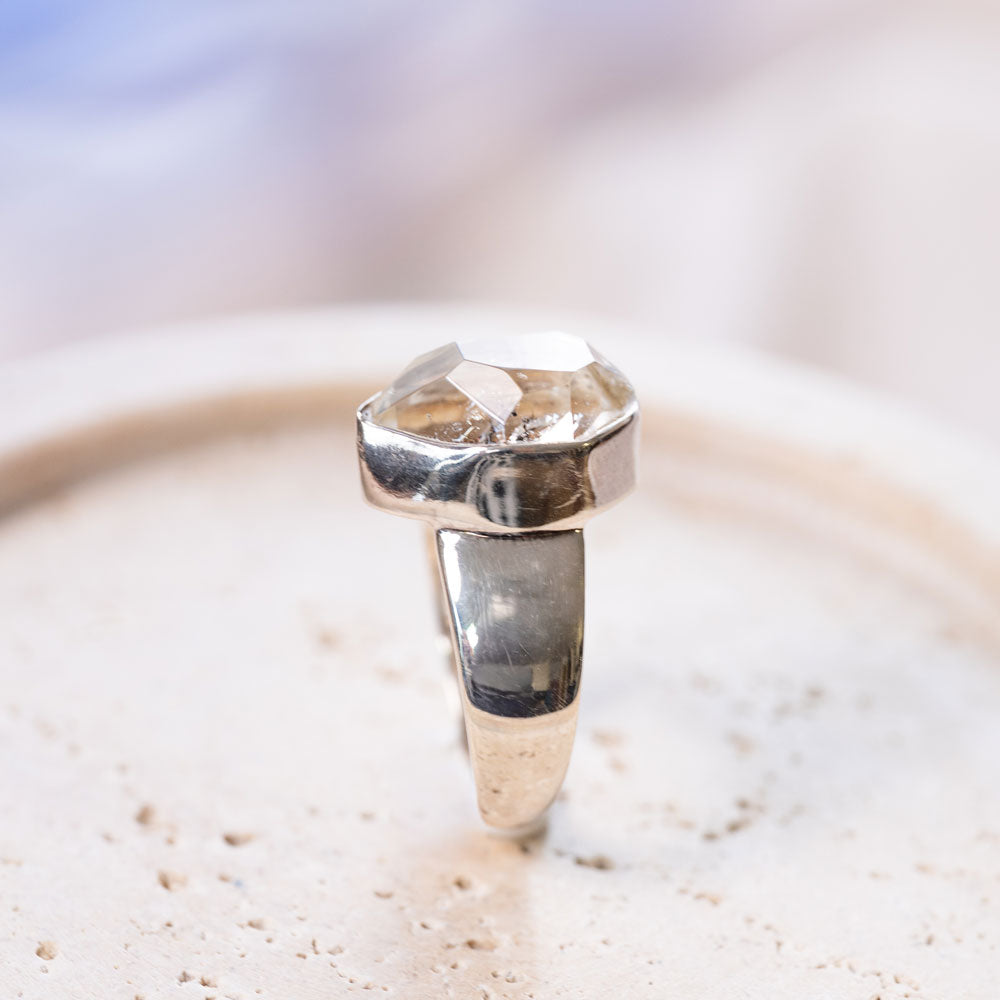 Herkimer Diamond(ハーキマーダイヤモンド)天然石 リング指輪