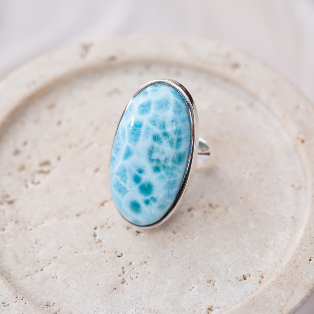 Larimar(ラリマー)リング 天然石 指輪