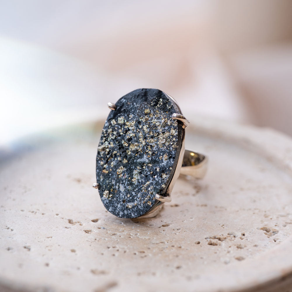 Pyrite(パイライト)天然石 リング指輪