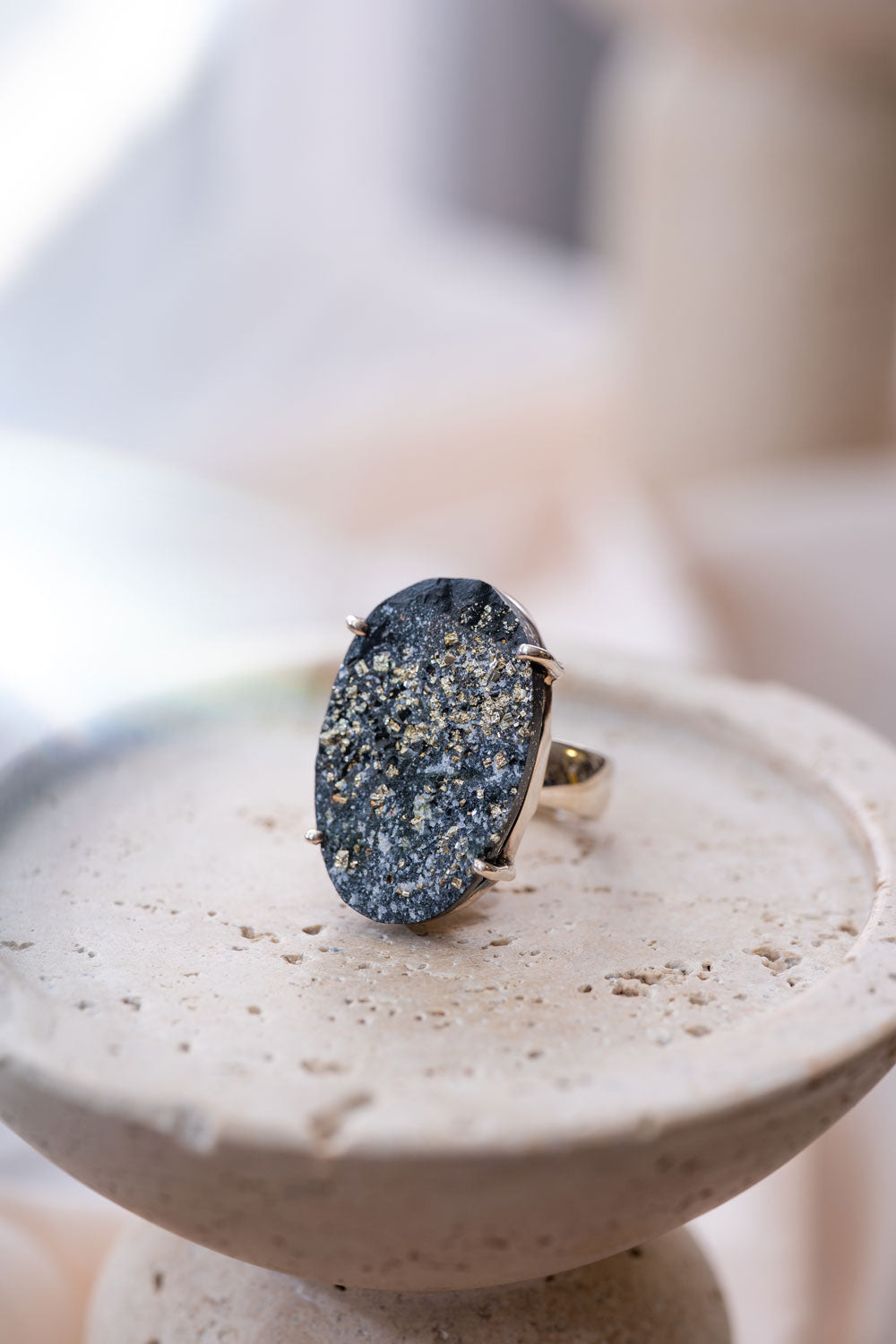 Pyrite(パイライト)天然石 リング指輪