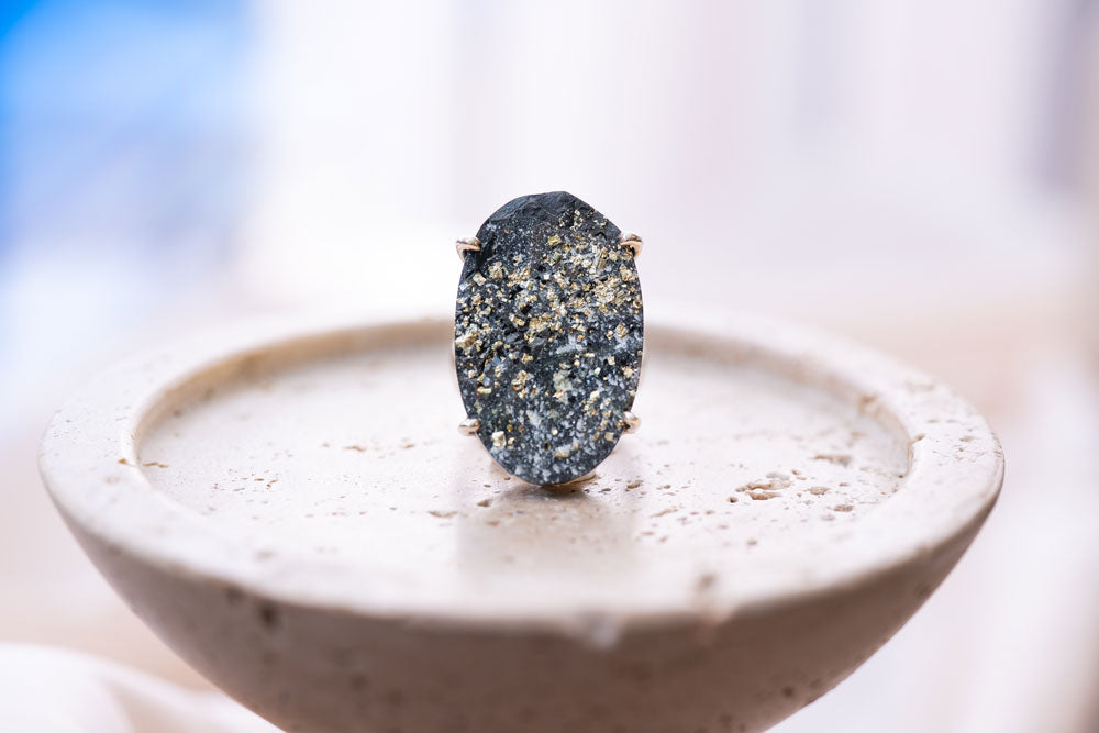 Pyrite(パイライト)天然石 リング指輪