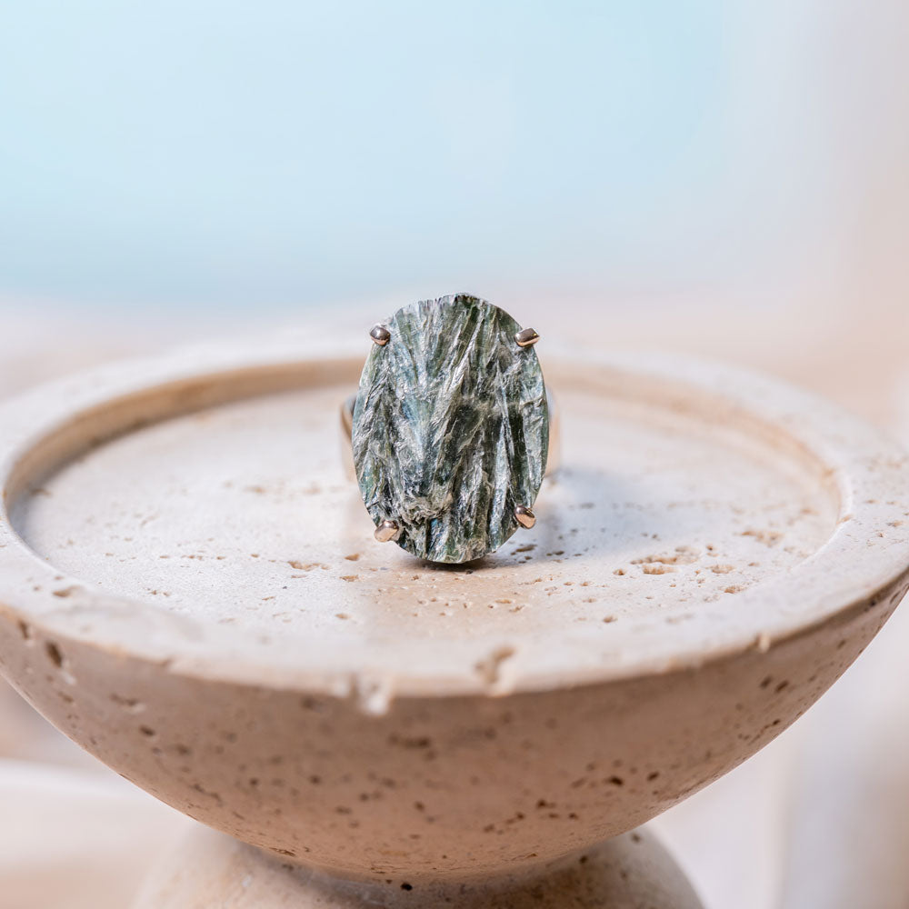 Seraphinite(セラフィナイト)天然石 リング指輪