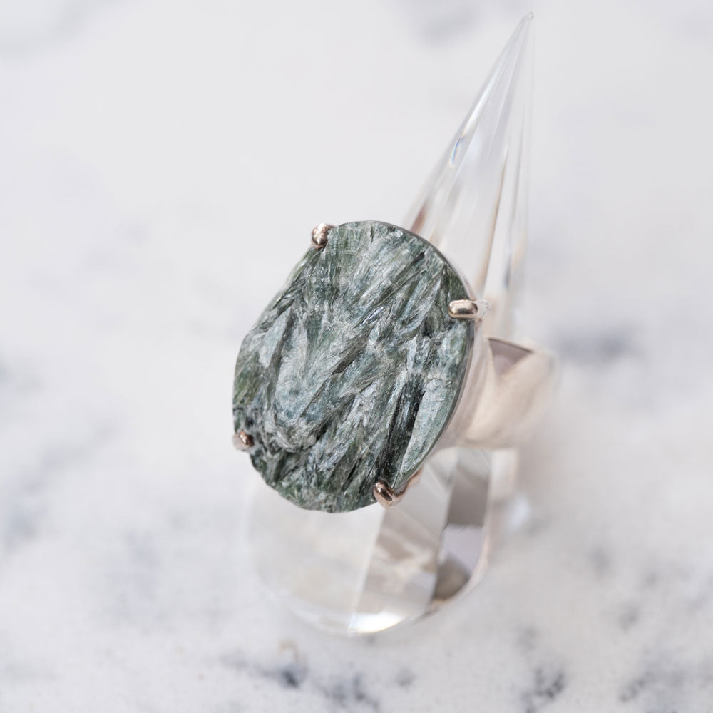 Seraphinite(セラフィナイト)天然石 リング指輪