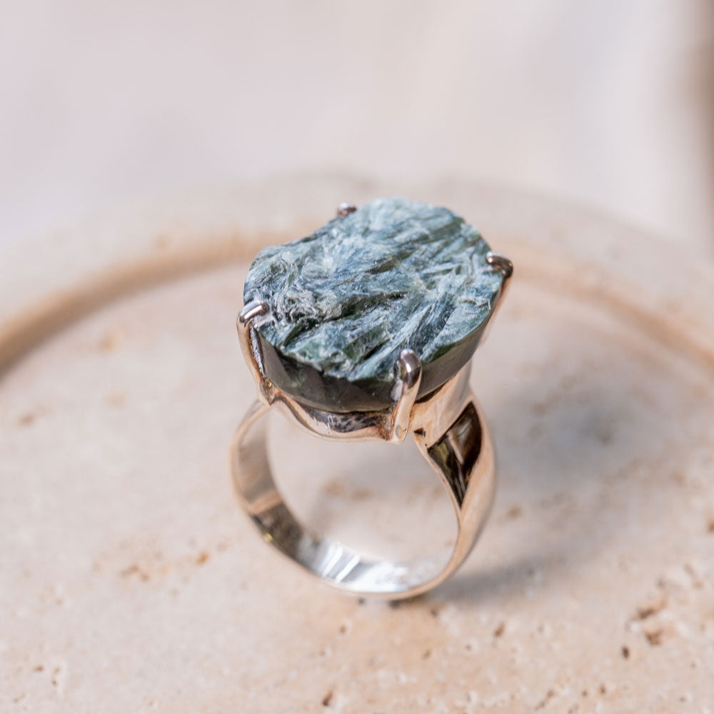 Seraphinite(セラフィナイト)天然石 リング指輪