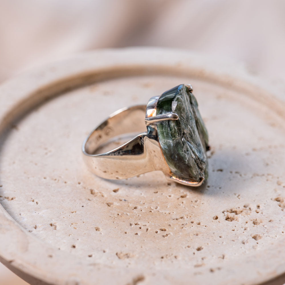 Seraphinite(セラフィナイト)天然石 リング指輪