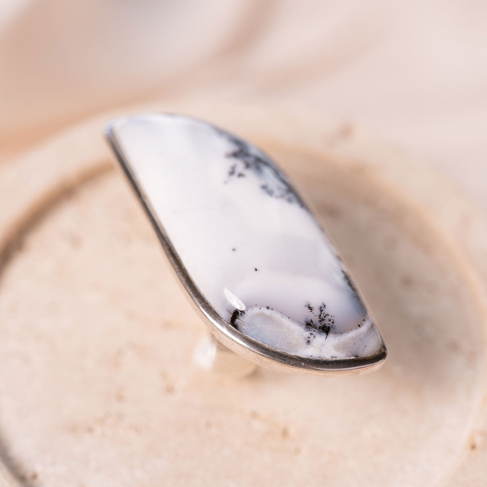 Dendritic Opal（デンドリティックオパール）天然石 リング指輪