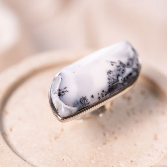 Dendritic Opal（デンドリティックオパール）天然石 リング指輪