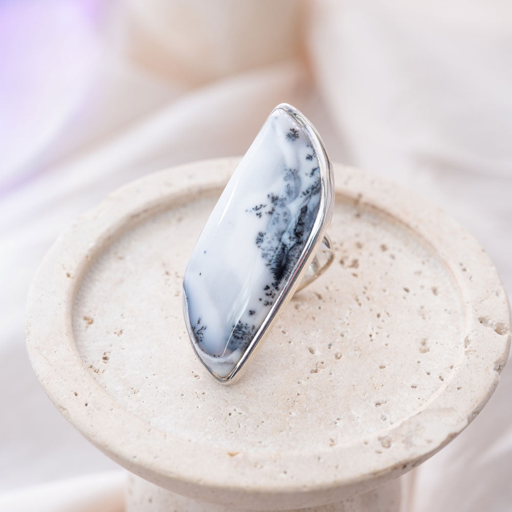 Dendritic Opal（デンドリティックオパール）天然石 リング指輪