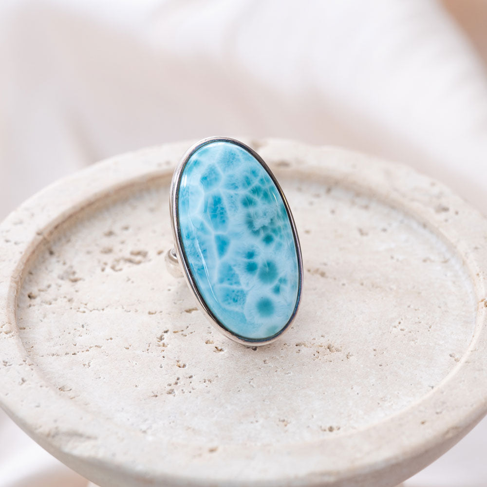 Larimar（ラリマー）リング 天然石 指輪