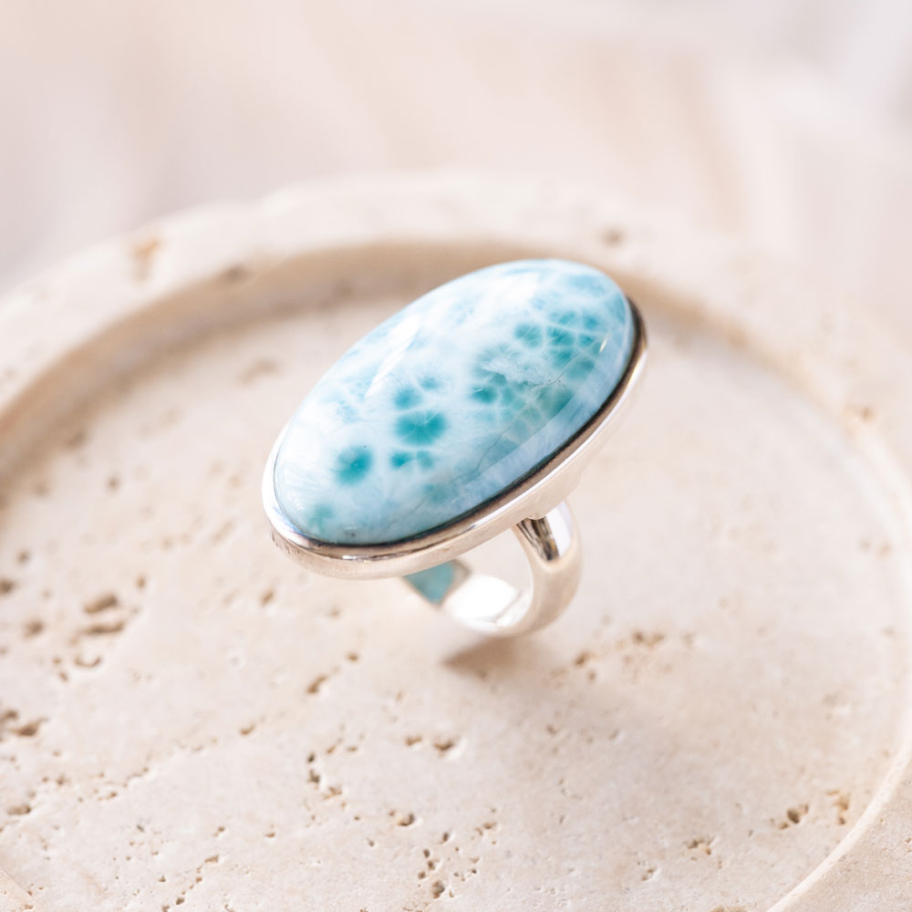 Larimar（ラリマー）リング 天然石 指輪