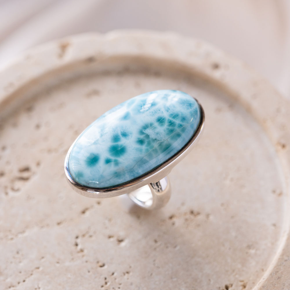 Larimar（ラリマー）リング 天然石 指輪