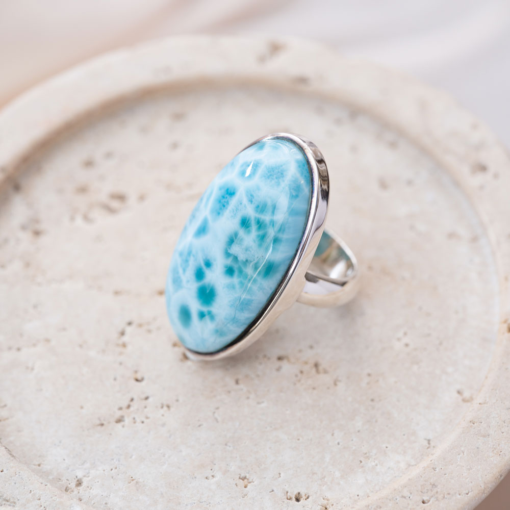 Larimar（ラリマー）リング 天然石 指輪