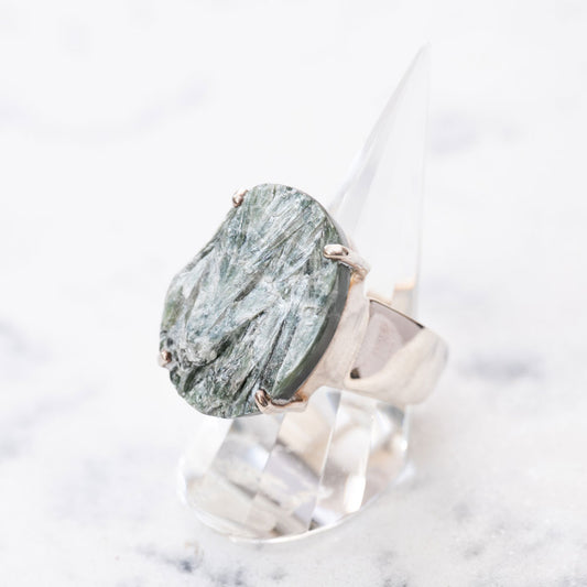 Seraphinite（セラフィナイト）天然石 リング指輪