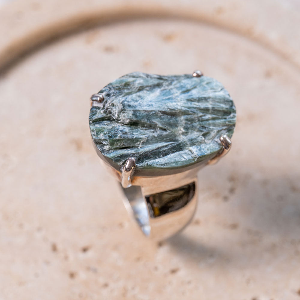 Seraphinite（セラフィナイト）天然石 リング指輪